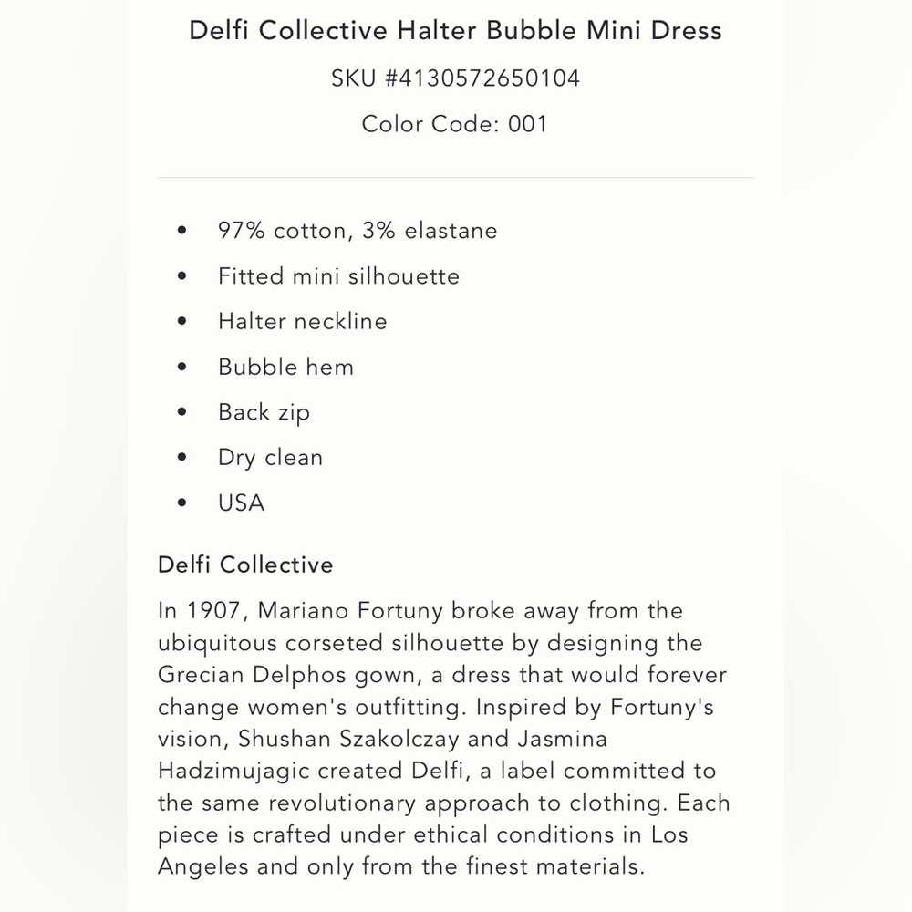 Delfi Collective Halter bubble dress black - Picture 6 of 6